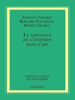 cover image of La naissance de l'individu dans l'art